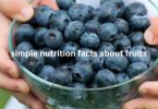simple nutrition facts about fruits